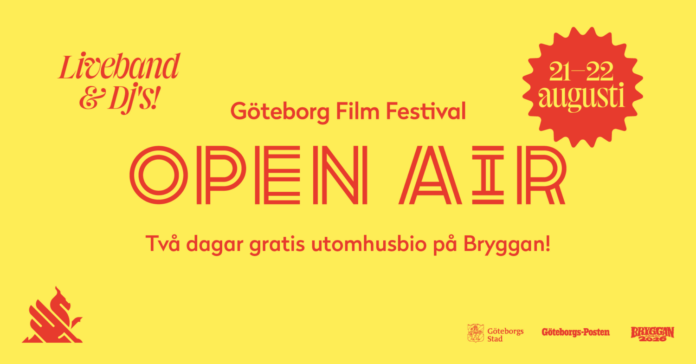 Affisch för Göteborg Film Festival Open Air med gratis utomhusbio på Ringön