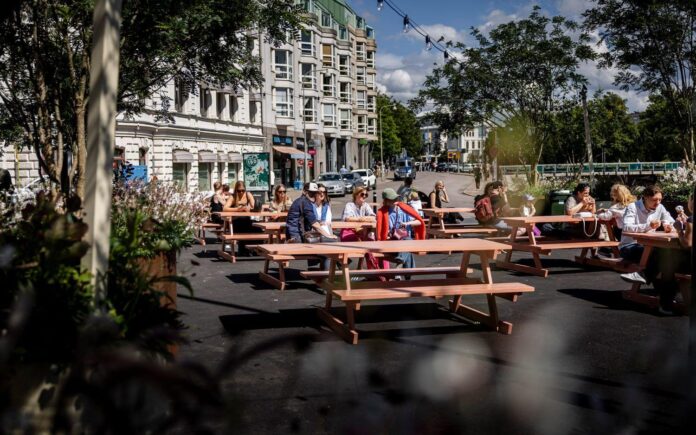 Grönsakstorget i centrala Göteborg där seniorrave arrangeras den 21 augusti 2026
