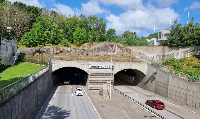 Lundbytunneln i Göteborg inför renoveringen 2026