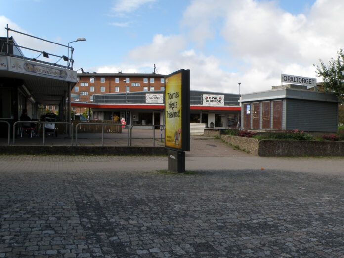 Opaltorget i Tynnered i Göteborg, arkivbild från 2011